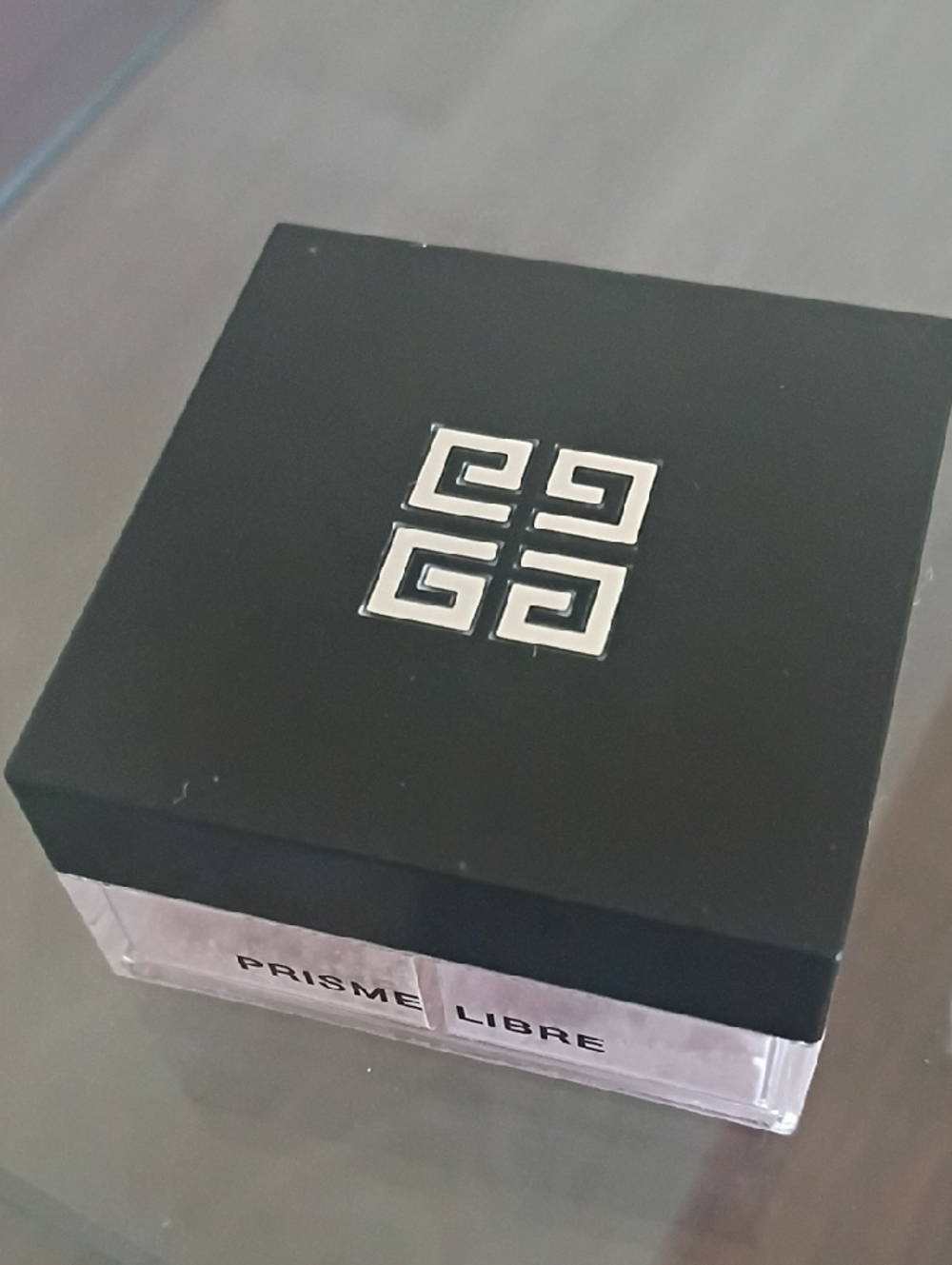 Givenchy Black Compact with Silver Logo